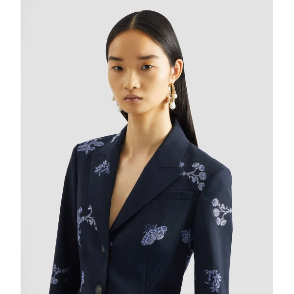 Erdem Jacquard Pencil Midi Skirt - Skirts - British Romantic Luxury at Luxury Shoes 