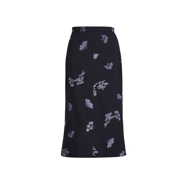 Erdem Jacquard Pencil Midi Skirt - Skirts - British Romantic Luxury at Luxury Shoes 