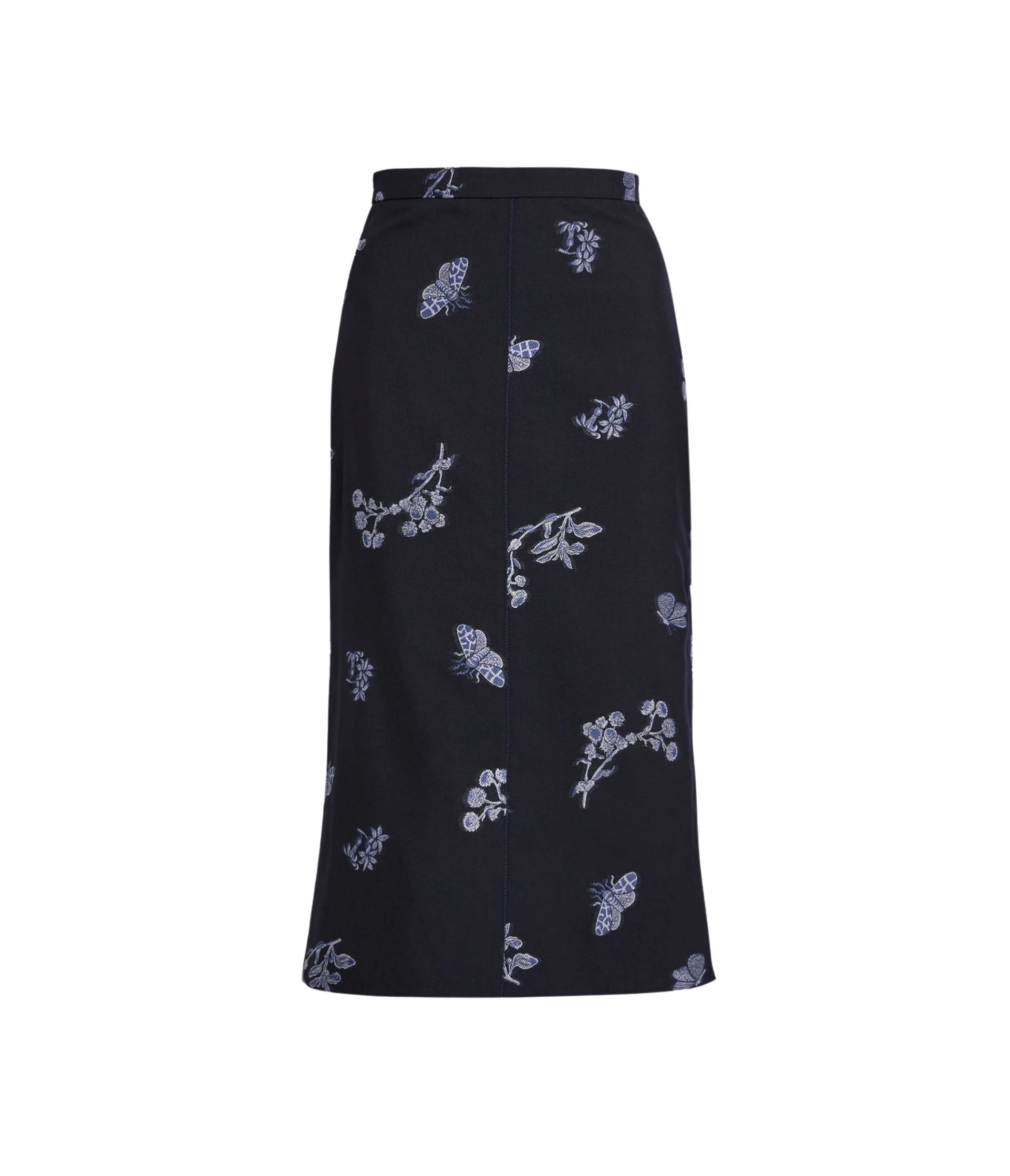 Erdem-Jacquard-Pencil-Midi-Skirt-coveti22670_nobg Erdem Jacquard Pencil Midi Skirt - Skirts - British Romantic Luxury at Luxury Shoes