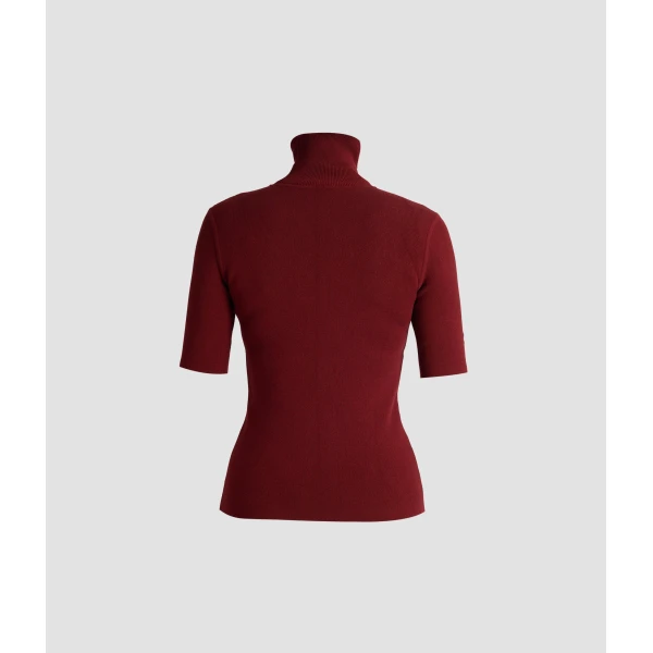 Erdem Jacquard Short Sleeve Knit Top - Knitwear - British Romantic Luxury at Luxury Shoes 