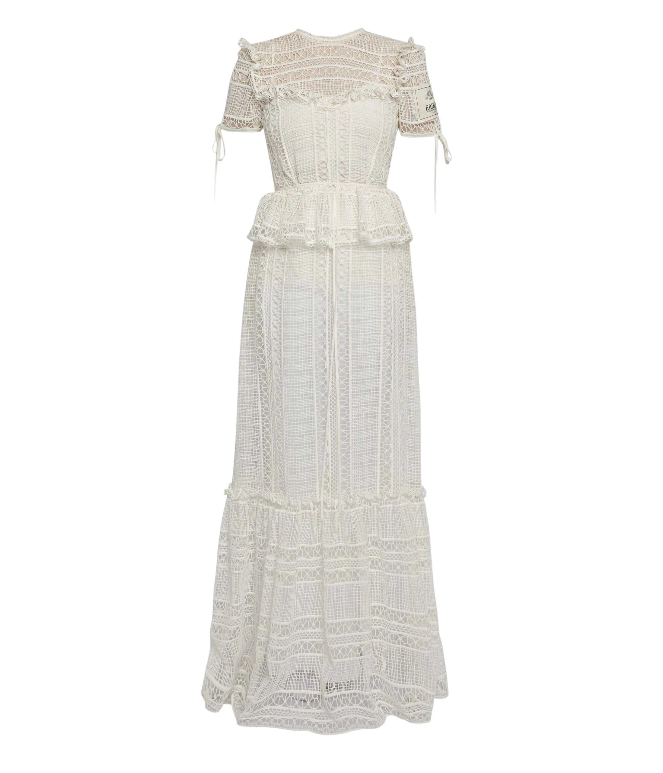 Erdem-Lace-Short-Sleeve-Gown-coveti-scaled22213_nobg Erdem Lace Short Sleeve Gown - Dresses - British Romantic Luxury at Luxury Shoes
