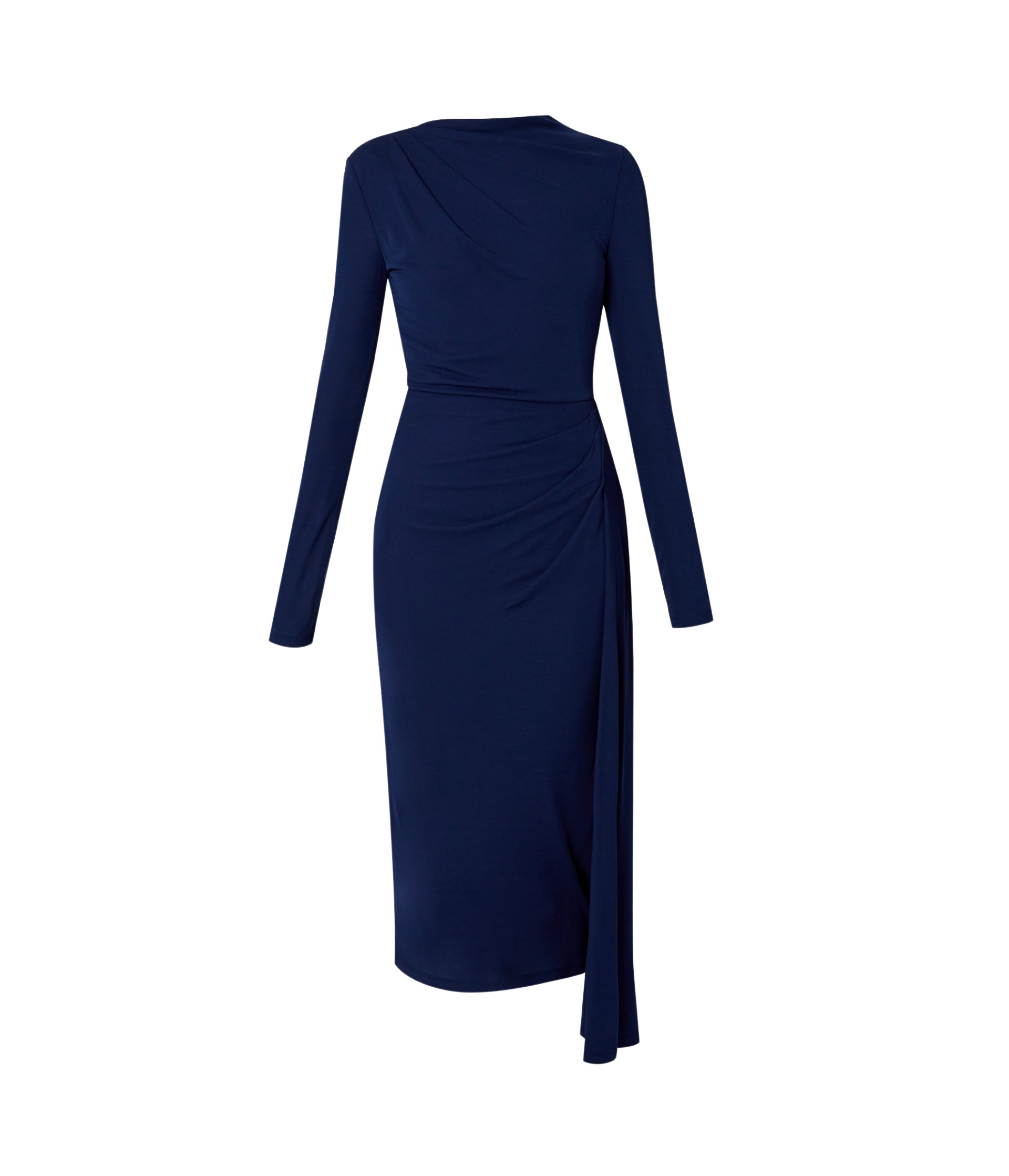 Erdem Long Sleeve Draped Midi Dress - Dresses - British Romantic Luxury at Luxury Shoes 