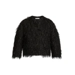 Erdem Lurex Fil Coupé Cropped Jacket - Jackets - British Romantic Luxury at Luxury Shoes 