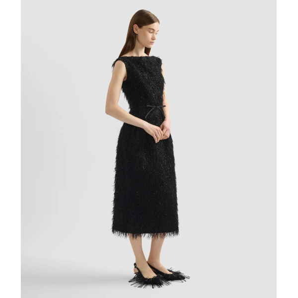 Erdem Lurex Fil Coupé Midi Dress - Dresses - British Romantic Luxury at Luxury Shoes 