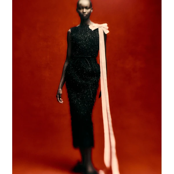 Erdem Lurex Fil Coupé Midi Dress - Dresses - British Romantic Luxury at Luxury Shoes 