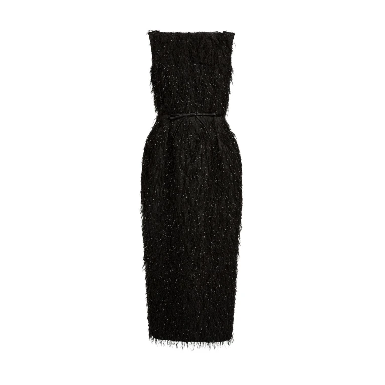 Erdem Lurex Fil Coupé Midi Dress - Dresses - British Romantic Luxury at Luxury Shoes 