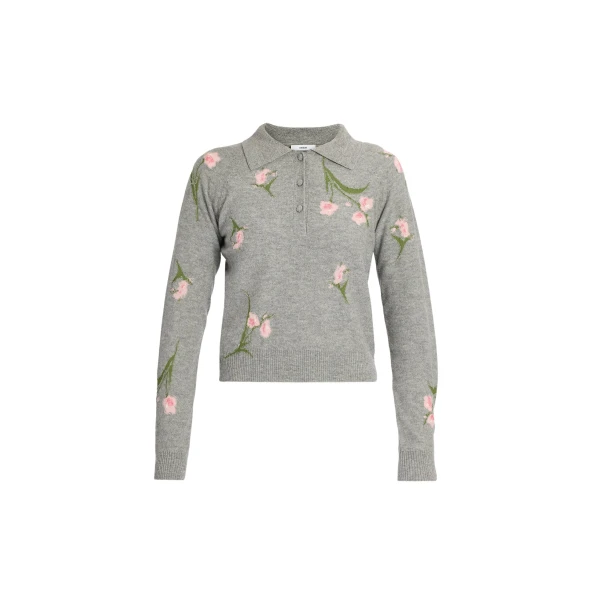 Erdem Merino Wool Floral Knit Jumper - Knitwear - British Romantic Luxury at Luxury Shoes 
