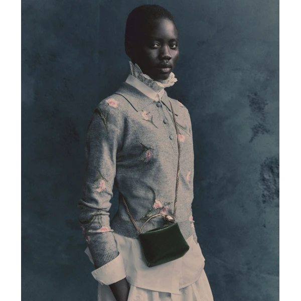 Erdem Merino Wool Floral Knit Jumper - Knitwear - British Romantic Luxury at Luxury Shoes 