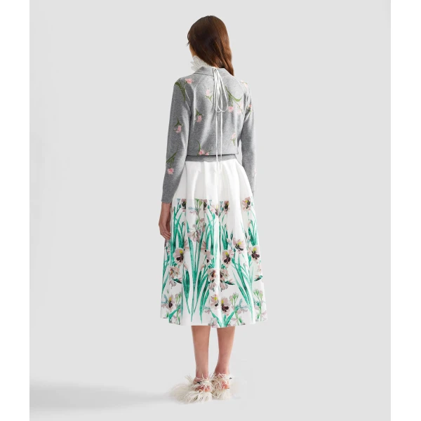 Erdem Merino Wool Floral Knit Jumper - Knitwear - British Romantic Luxury at Luxury Shoes 