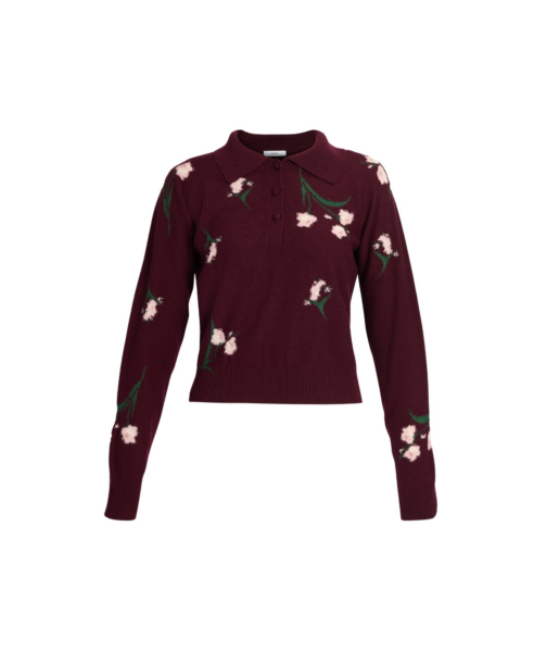 Erdem Merino Wool Floral Knit Jumper - Knitwear - British Romantic Luxury at Luxury Shoes 