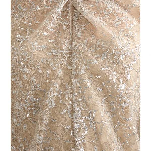Erdem Metallic Lace Midi Dress - Dresses - British Romantic Luxury at Luxury Shoes 
