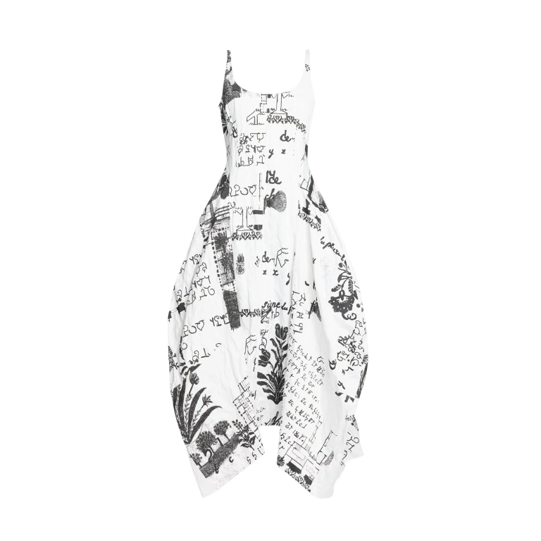 Erdem Metallised Cotton Draped Midi Dress - Dresses - British Romantic Luxury at Luxury Shoes 