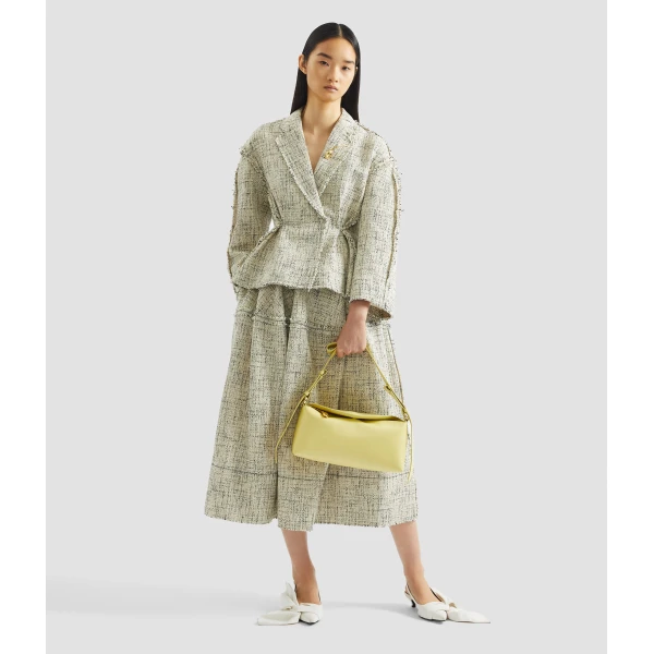 Erdem Mouline Tweed Fitted Jacket - Jackets - British Romantic Luxury at Luxury Shoes 