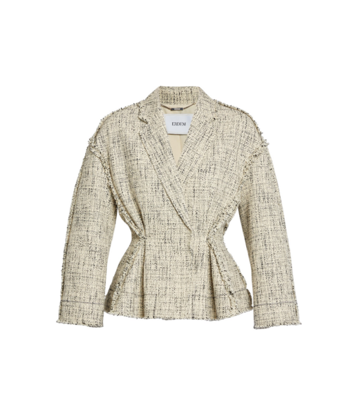 Erdem Mouline Tweed Fitted Jacket - Jackets - British Romantic Luxury at Luxury Shoes 