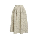 Erdem Mouline Tweed Full Midi Skirt - Skirts - British Romantic Luxury at Luxury Shoes 