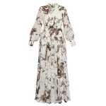 Erdem Printed Silk Voile Long Sleeve Gown - Dresses - British Romantic Luxury at Luxury Shoes 