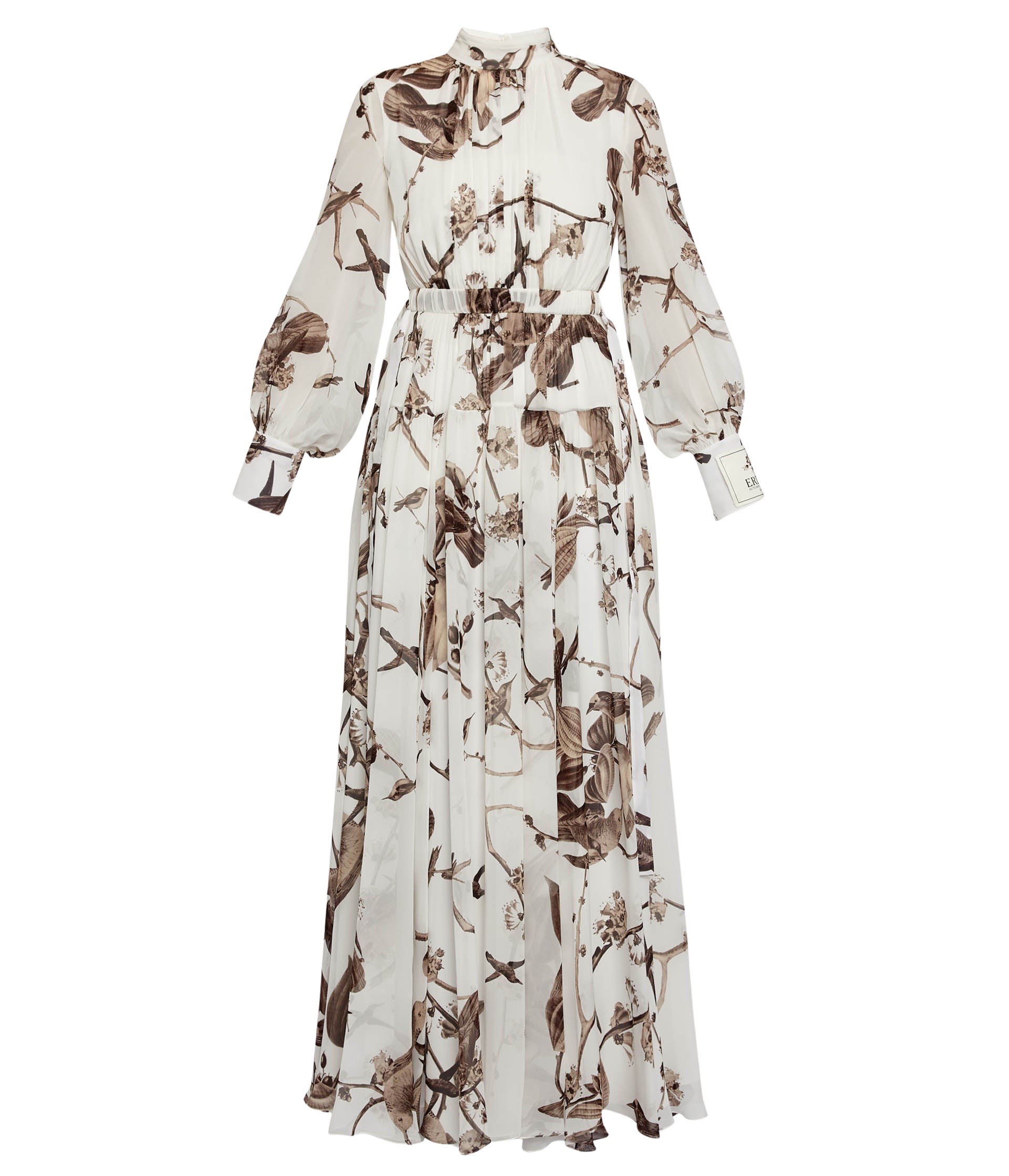 Erdem Printed Silk Voile Long Sleeve Gown - Dresses - British Romantic Luxury at Luxury Shoes 