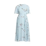 Erdem Printed Silk Voile Midi Dress - Dresses - British Romantic Luxury at Luxury Shoes 
