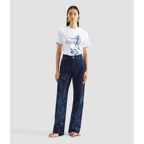 Erdem Printed T Shirt - Tops - British Romantic Luxury at Luxury Shoes 