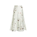 Erdem-Printed-Textured-Satin-A-Line-Midi-Skirt-coveti72073_nobg Erdem Printed Textured Satin A Line Midi Skirt - Skirts - British Romantic Luxury at Luxury Shoes
