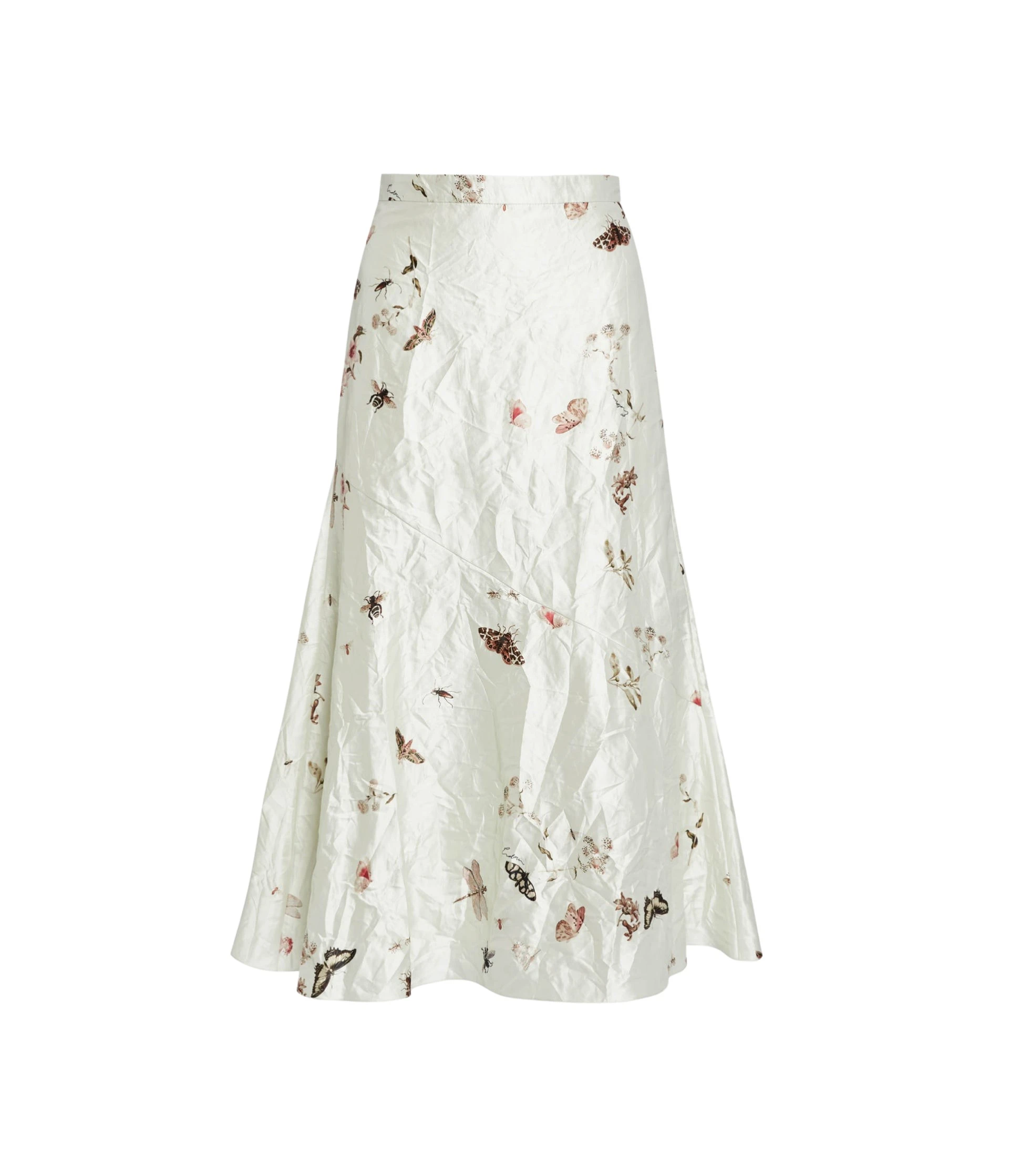 Erdem-Printed-Textured-Satin-A-Line-Midi-Skirt-coveti72073_nobg Erdem Printed Textured Satin A Line Midi Skirt - Skirts - British Romantic Luxury at Luxury Shoes