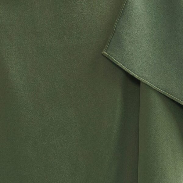 Erdem Satin Cady Draped Midi Skirt, view 5