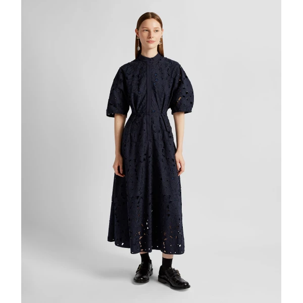 Erdem Short Sleeve Midi Shirt Dress - Dresses - British Romantic Luxury at Luxury Shoes 