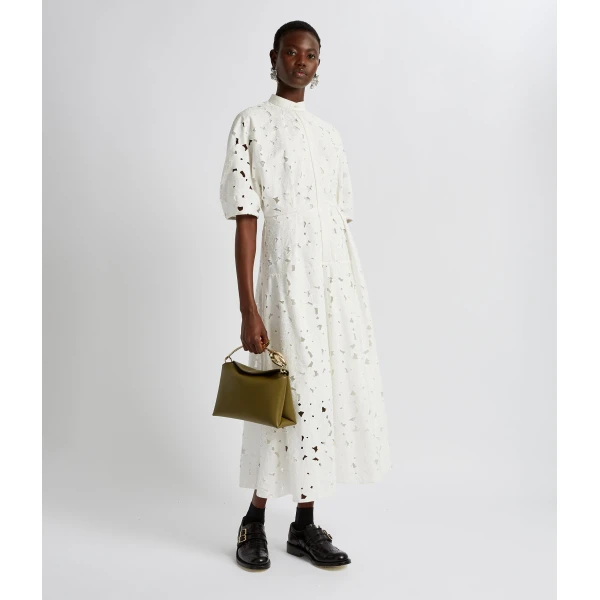 Erdem Short Sleeve Midi Shirt Dress - Dresses - British Romantic Luxury at Luxury Shoes 