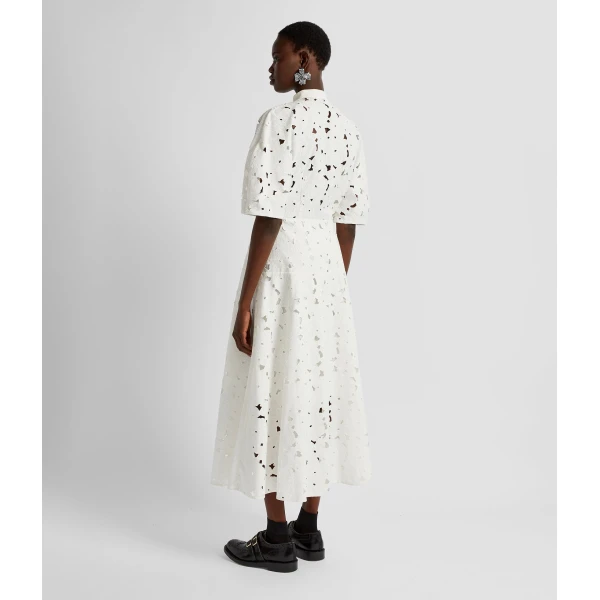Erdem Short Sleeve Midi Shirt Dress - Dresses - British Romantic Luxury at Luxury Shoes 