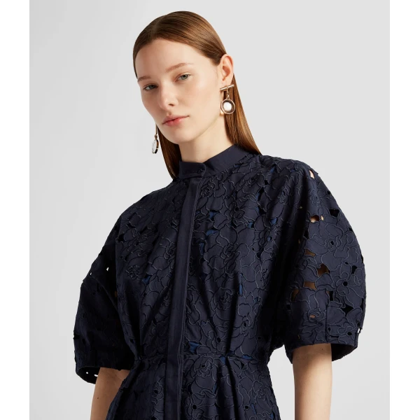 Erdem Short Sleeve Midi Shirt Dress - Dresses - British Romantic Luxury at Luxury Shoes 