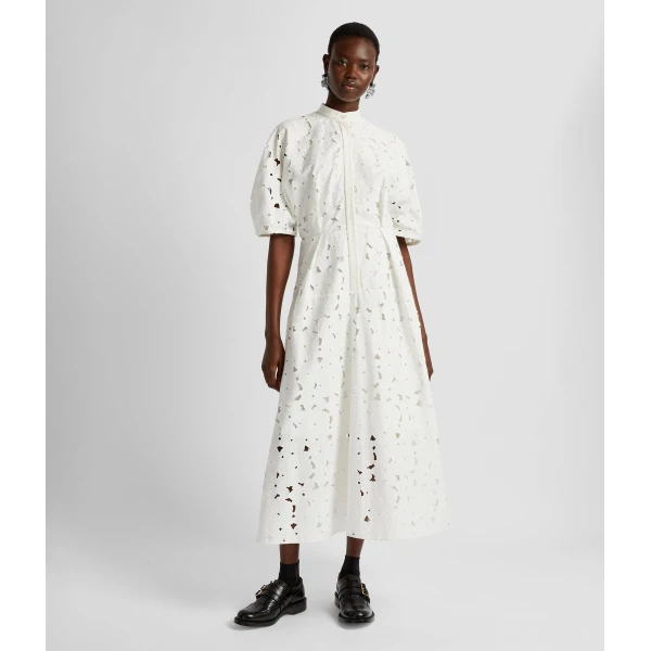 Erdem Short Sleeve Midi Shirt Dress - Dresses - British Romantic Luxury at Luxury Shoes 