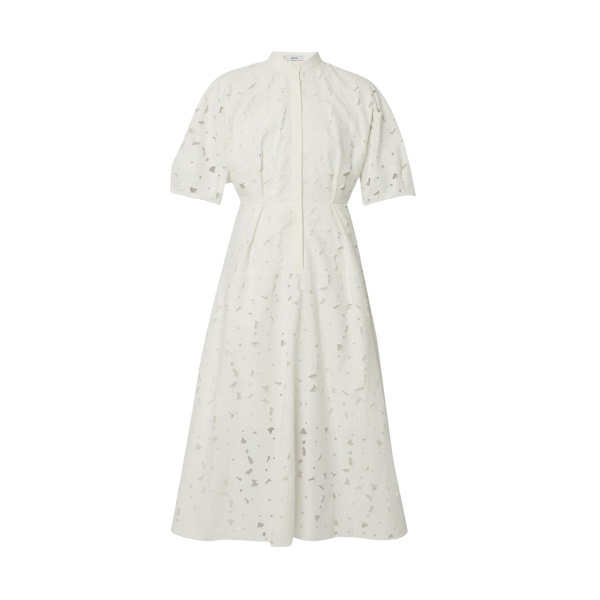 Erdem Short Sleeve Midi Shirt Dress - Dresses - British Romantic Luxury at Luxury Shoes 