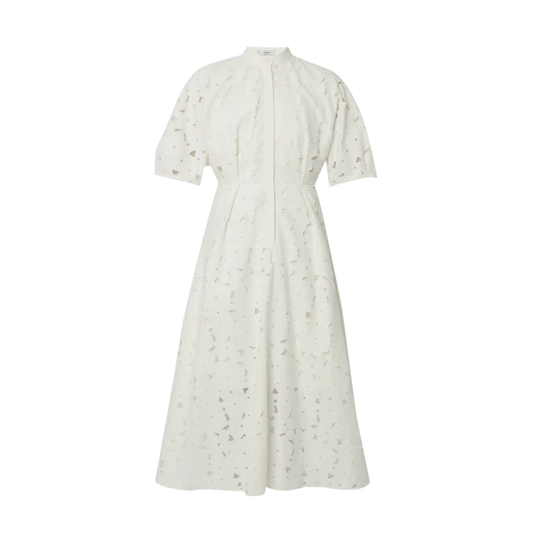 Erdem Short Sleeve Midi Shirt Dress - Dresses - British Romantic Luxury at Luxury Shoes 