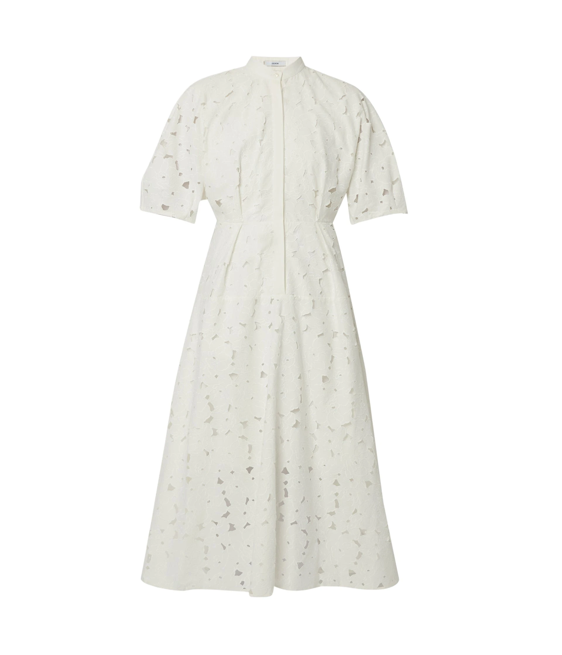 Erdem-Short-Sleeve-Midi-Shirt-Dress-coveti79412_nobg Erdem Short Sleeve Midi Shirt Dress - Dresses - British Romantic Luxury at Luxury Shoes