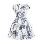 Erdem Short Sleeve Mini Dress - Dresses - British Romantic Luxury at Luxury Shoes 