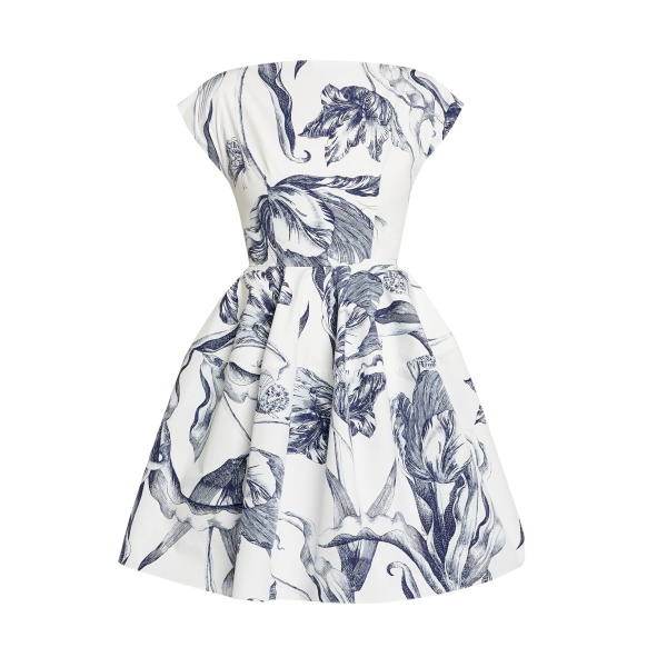 Erdem Short Sleeve Mini Dress - Dresses - British Romantic Luxury at Luxury Shoes 