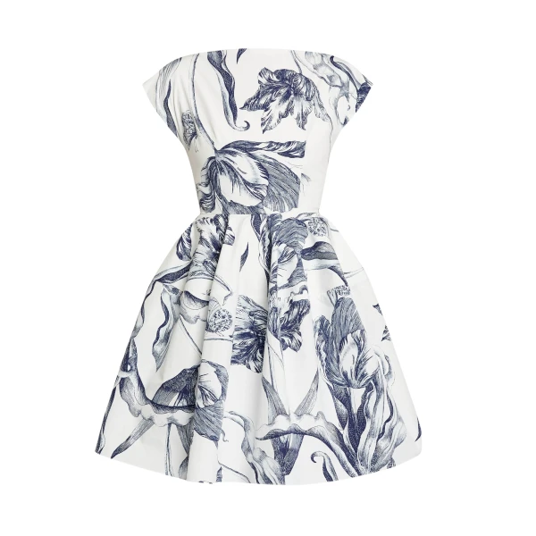 Erdem Short Sleeve Mini Dress - Dresses - British Romantic Luxury at Luxury Shoes 