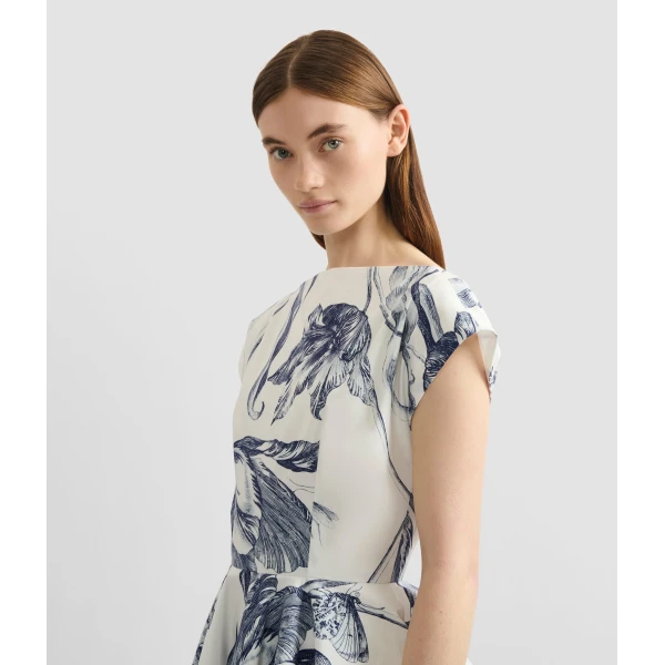 Erdem Short Sleeve Mini Dress - Dresses - British Romantic Luxury at Luxury Shoes 