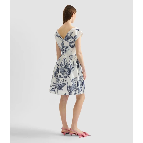 Erdem Short Sleeve Mini Dress - Dresses - British Romantic Luxury at Luxury Shoes 