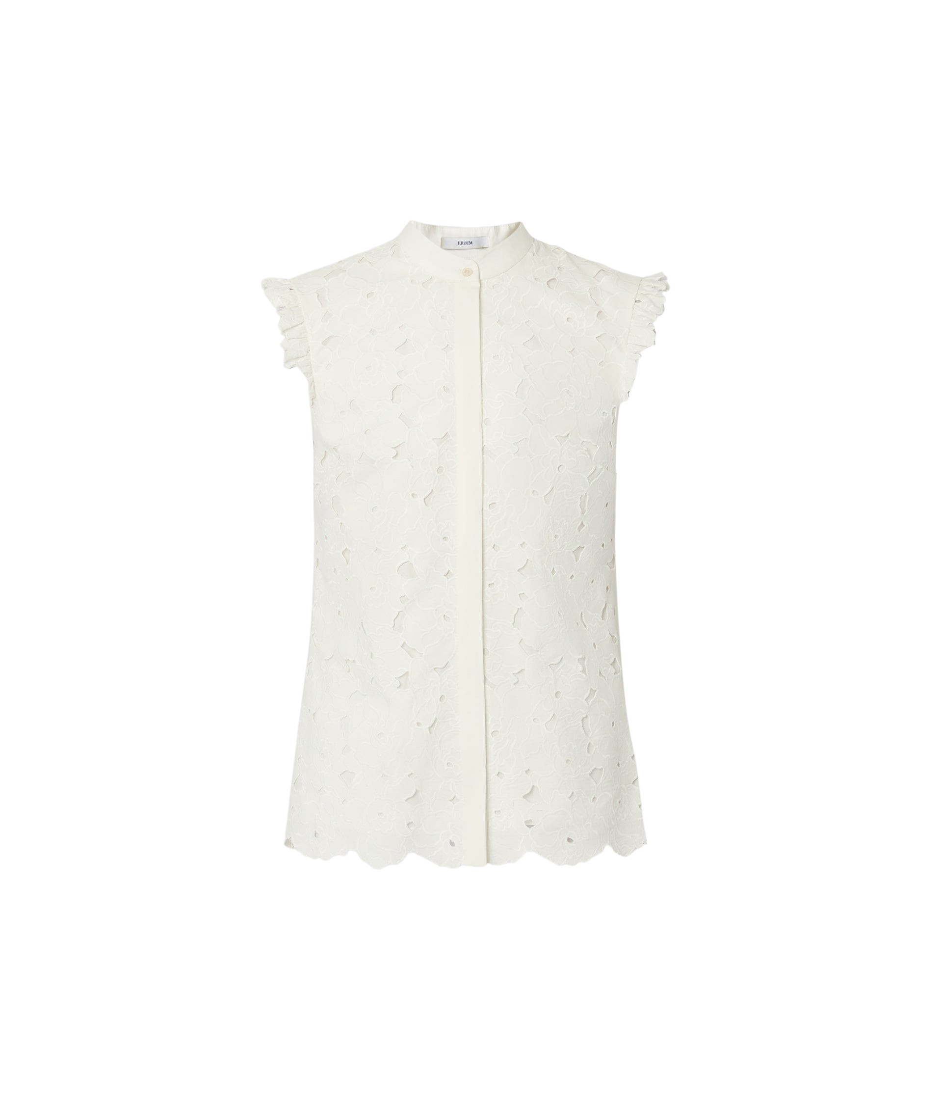 Erdem Sleeveless Top - Tops - British Romantic Luxury at Luxury Shoes 
