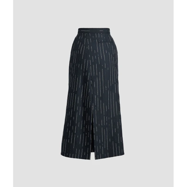Erdem Stripe Tailoring Midi Pencil Skirt - Skirts - British Romantic Luxury at Luxury Shoes 