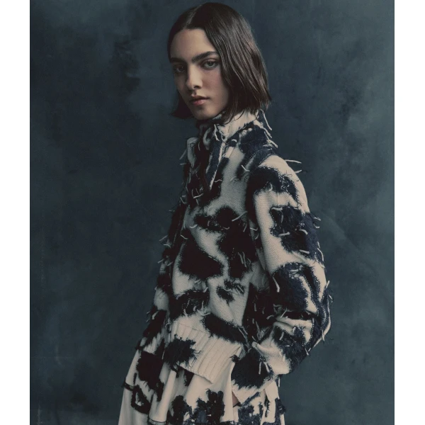 Erdem Textured Floral Knit Jumper - Knitwear - British Romantic Luxury at Luxury Shoes 