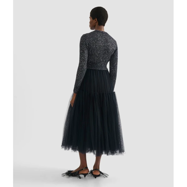 Erdem Tulle Full Midi Skirt - Skirts - British Romantic Luxury at Luxury Shoes 