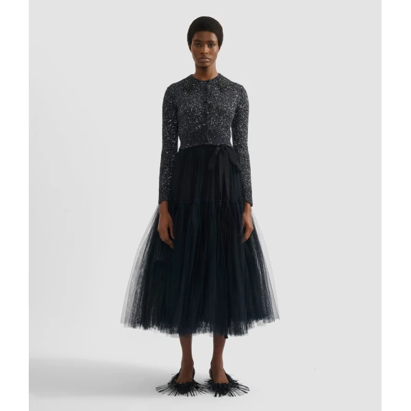 Erdem Tulle Full Midi Skirt - Skirts - British Romantic Luxury at Luxury Shoes 