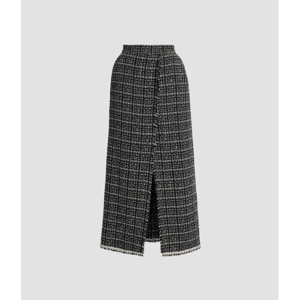 Erdem Tweed Midi Pencil Skirt - Skirts - British Romantic Luxury at Luxury Shoes 
