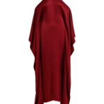 Essentiel Antwerp Burgundy Halterneck Maxi Dress With Waterfall Sides - Essentiel Antwerp Dresses - Colorful Belgian Design - Shop at Luxury Shoes 