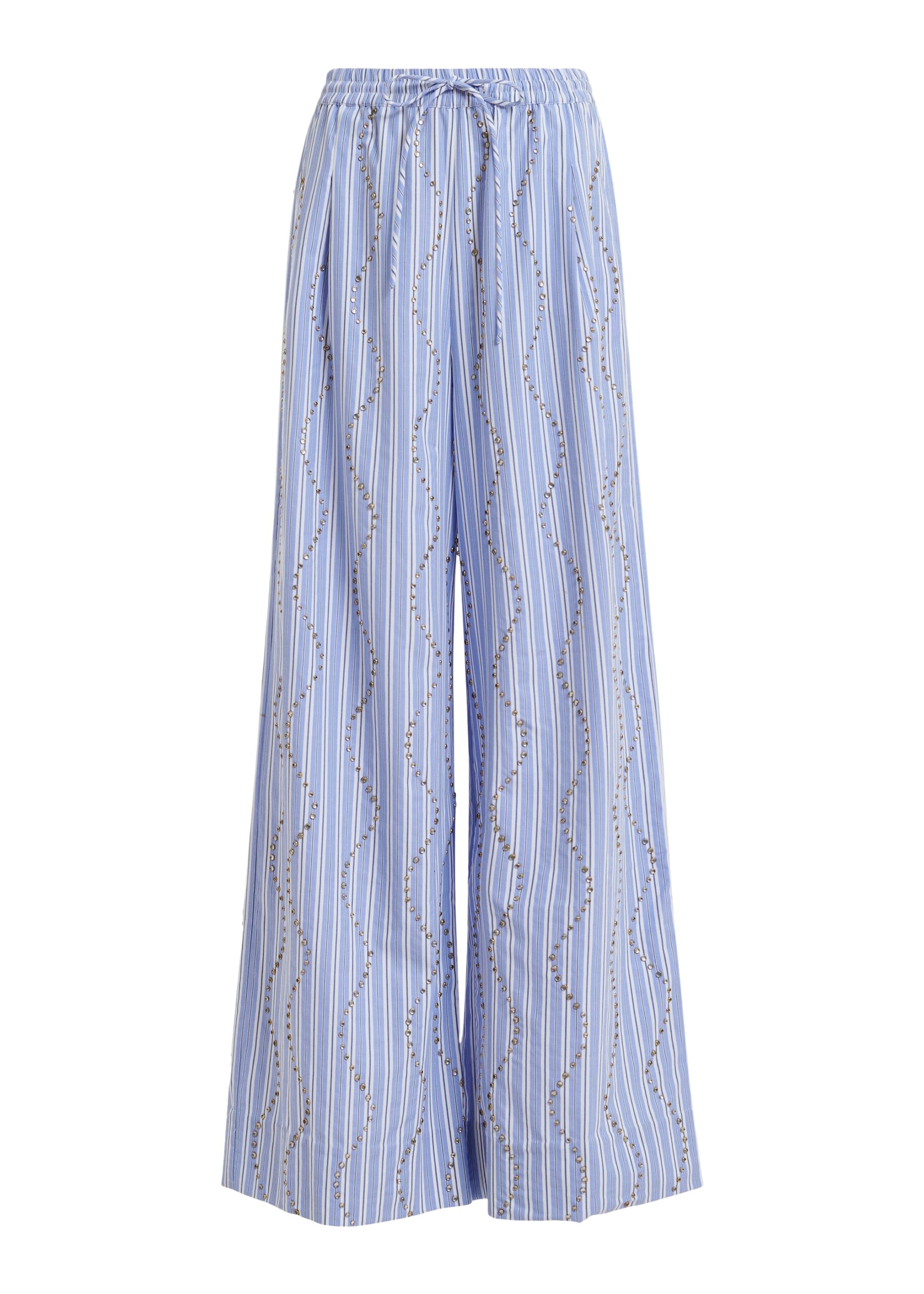 Essentiel-Antwerp-Light-Blue-And-White-Rhinestone-Embellished-Striped-Wide-Leg-Pants-scaled83817_nobg Essentiel Antwerp Light Blue And White Rhinestone-Embellished Striped Wide-Leg Pants - Essentiel Antwerp Pants - Colorful Belgian Design - Shop at Luxury Shoes