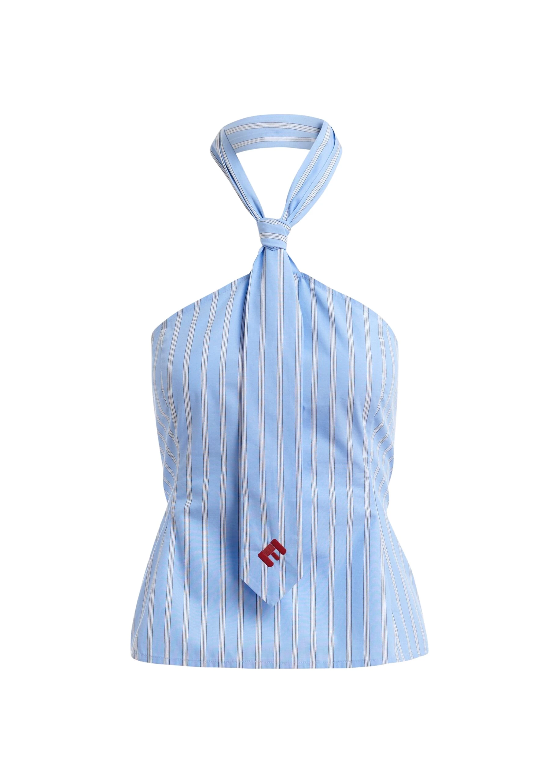 Essentiel-Antwerp-Light-Blue-And-White-Striped-Halterneck-Cotton-Top-With-Tie-Detail-scaled61796_nobg Essentiel Antwerp Light Blue And White Striped Halterneck Cotton Top With Tie Detail
