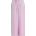 Essentiel Antwerp Lilac Relaxed-Fit Trousers With Drawstring Hems - Essentiel Antwerp Pants - Colorful Belgian Design - Shop at Luxury Shoes 