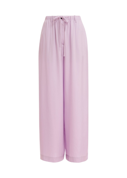 Essentiel Antwerp Lilac Relaxed-Fit Trousers With Drawstring Hems - Essentiel Antwerp Pants - Colorful Belgian Design - Shop at Luxury Shoes 